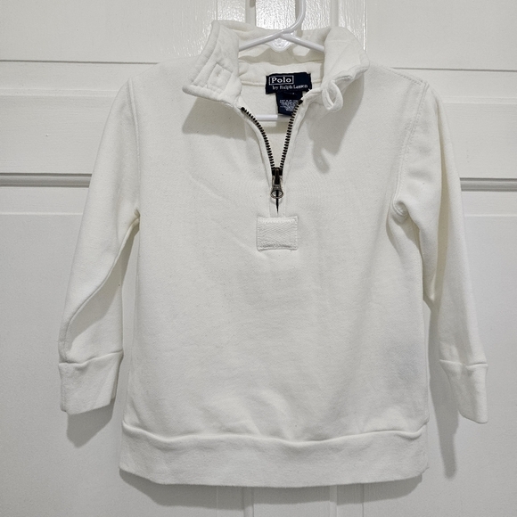 Polo Ralph Lauren 1/4 Zip Pullover Sweatshirt Second 7 Loop Collar Size 24M - Picture 4 of 15